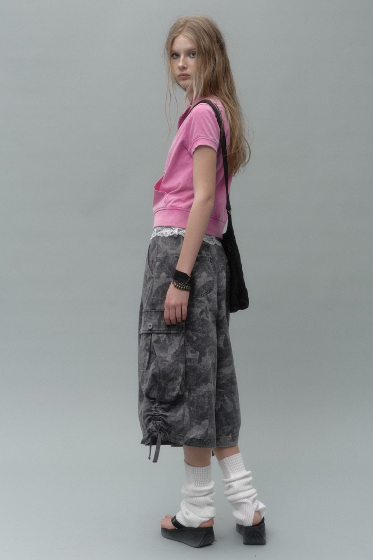 Distressed Punk Layered Sweatshirt