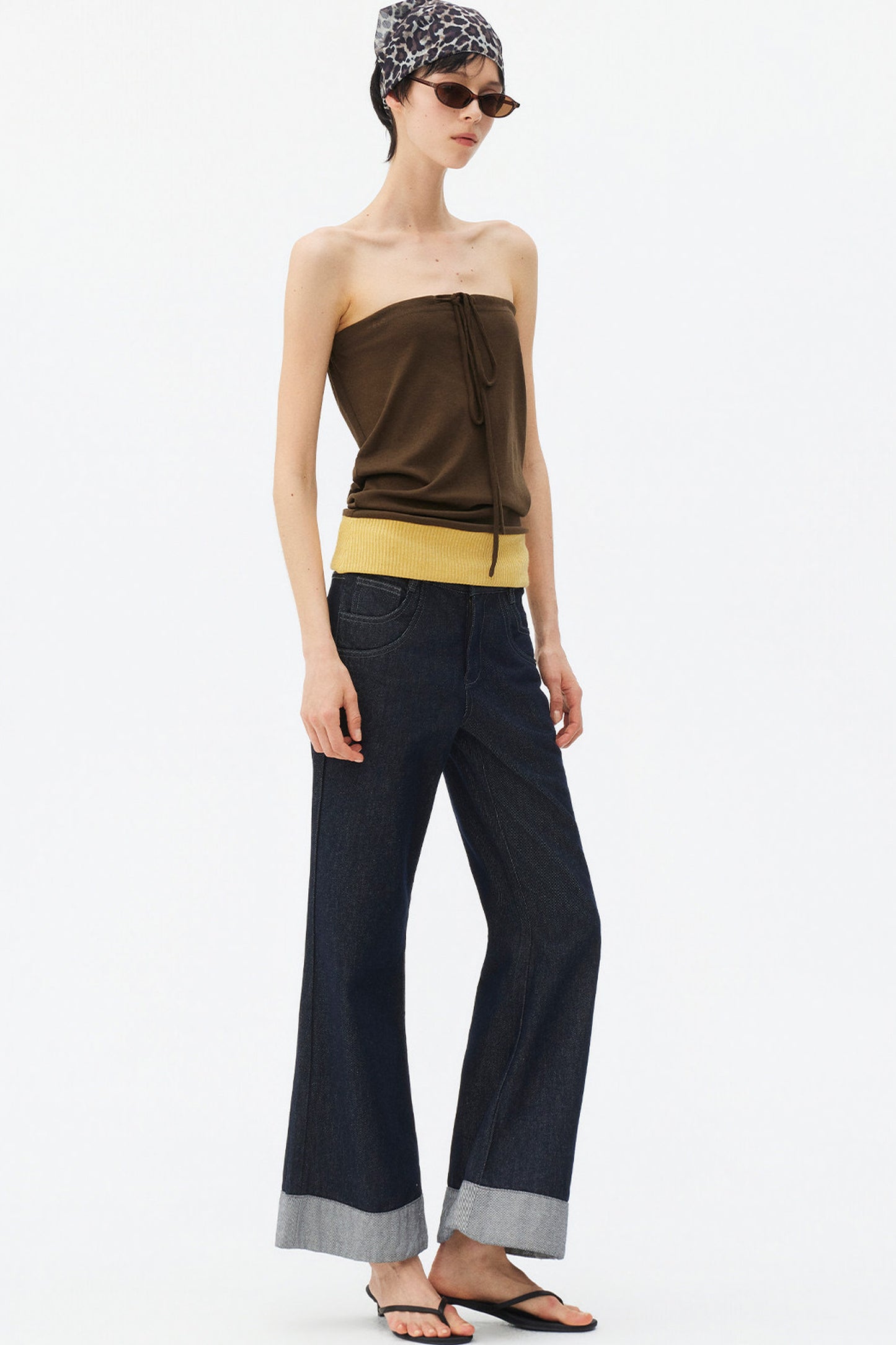 Lyocell Patchwork Tube Top
