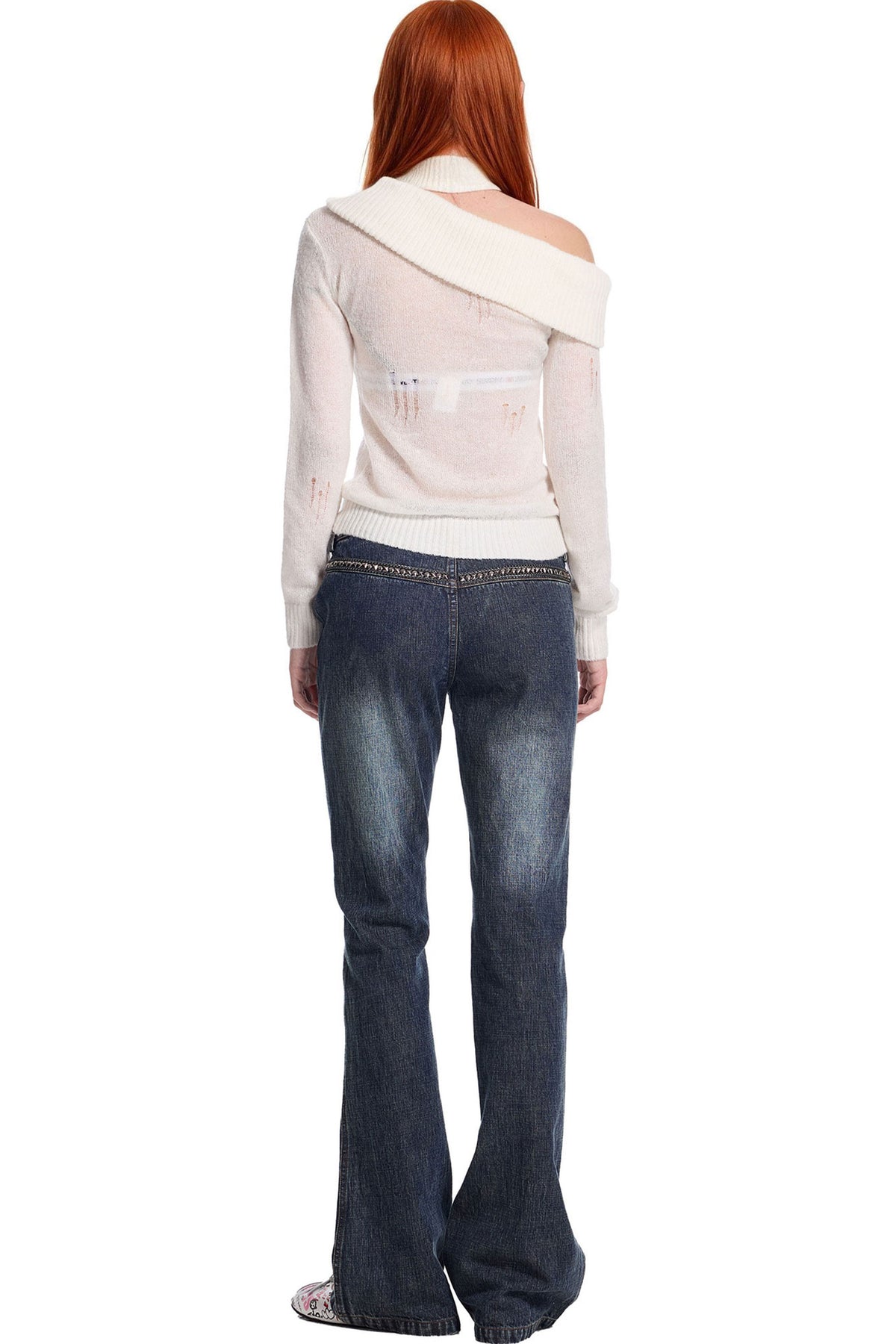 Punk Chain Rivet Jeans