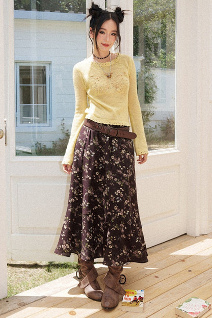 Butterfly Crochet Knit Top