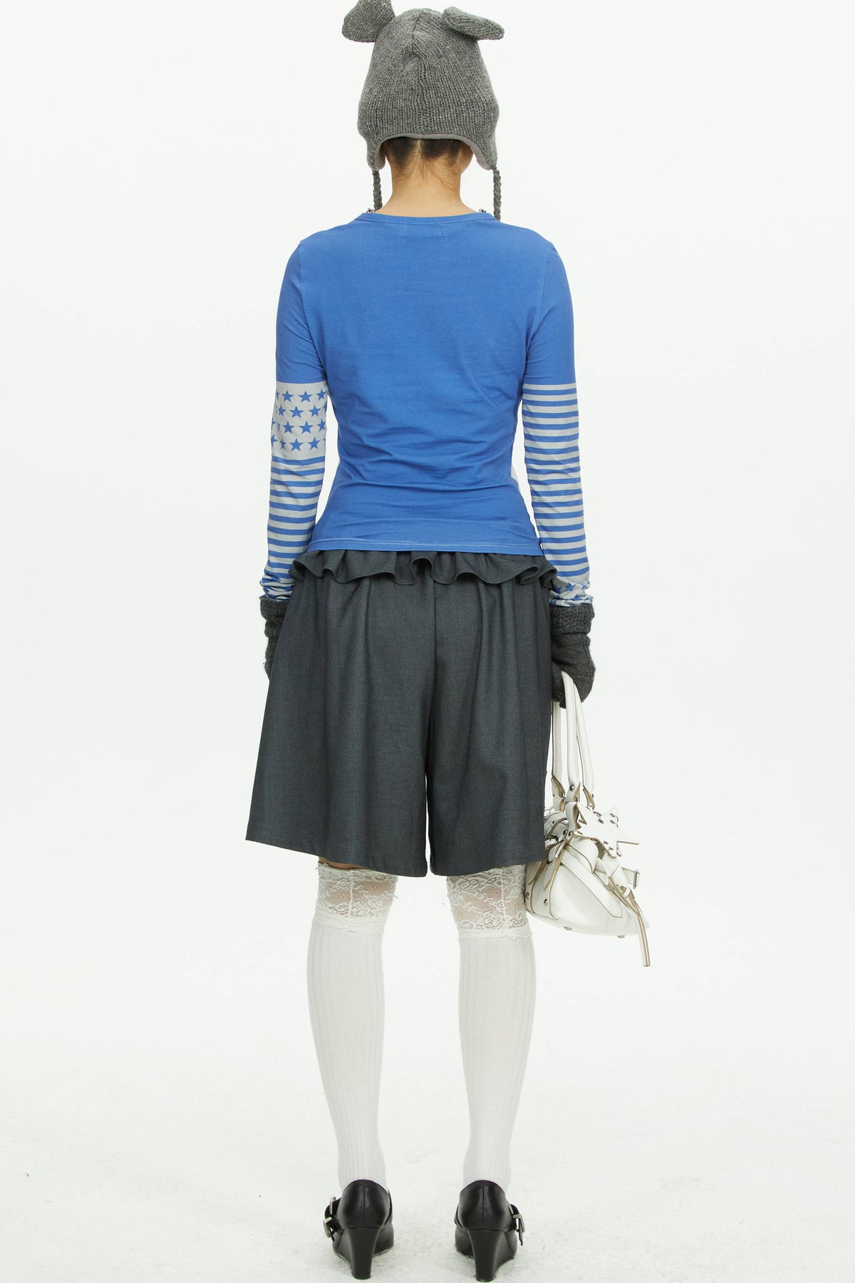 T-Shirt mit Sternprint im Color-Block-Design