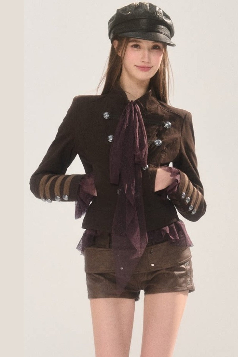Retro Napoleon Stand Collar Jacket