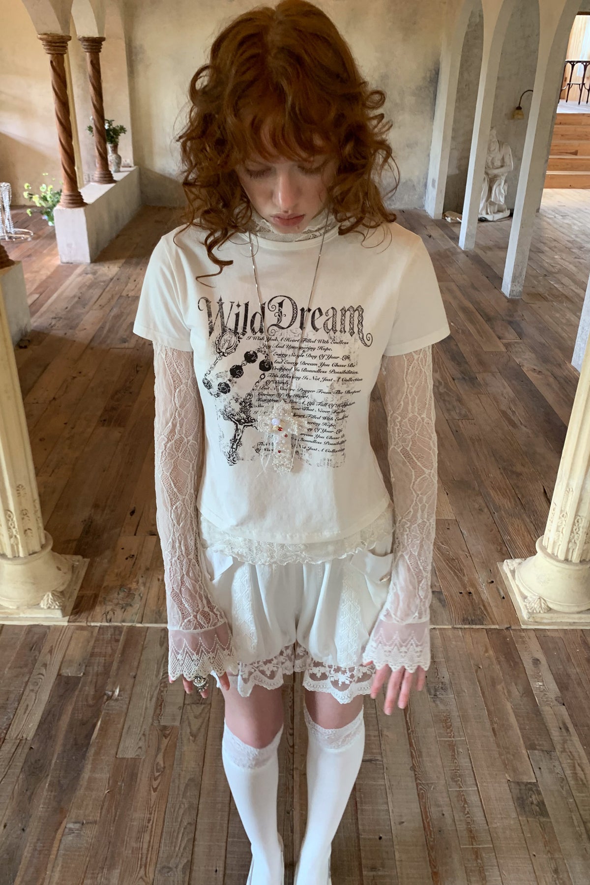 Long Sleeve Lace Blouse