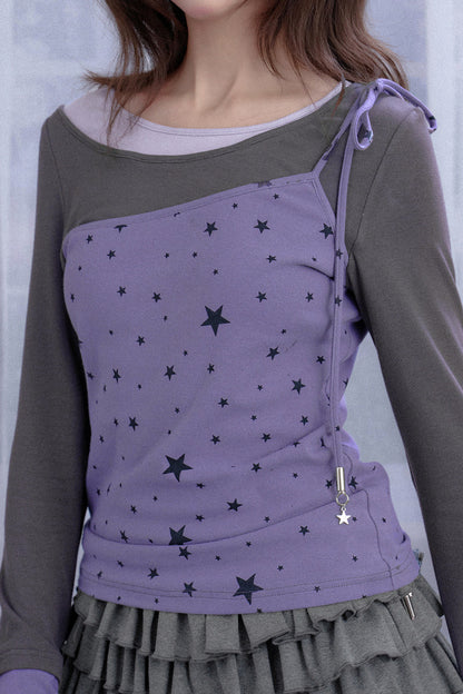 Star Layered-Look T-Shirt