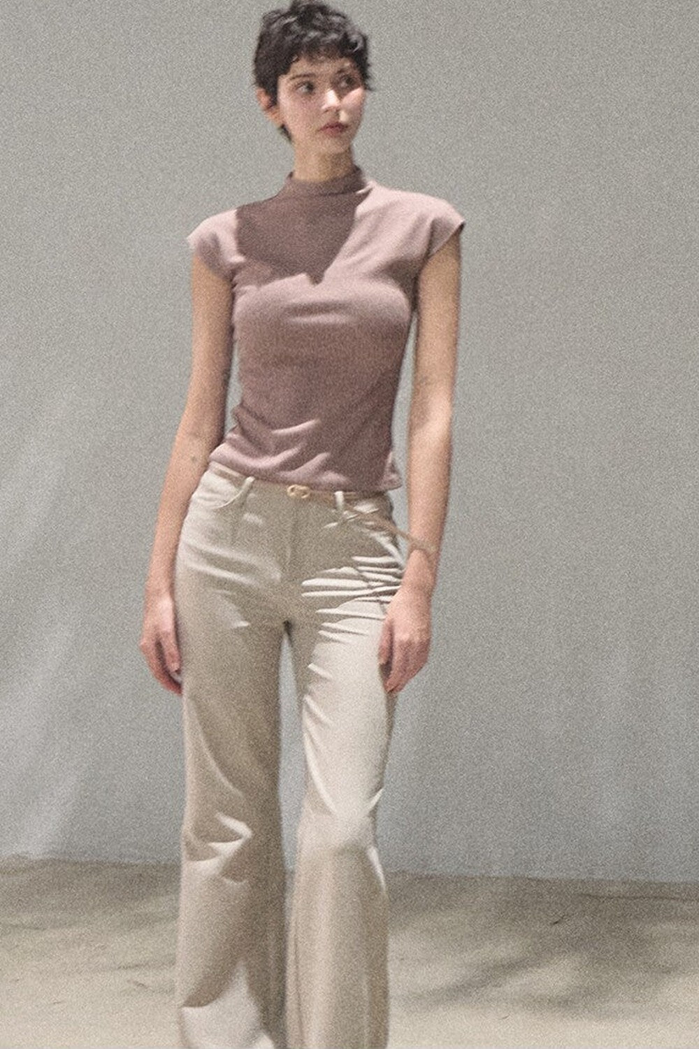 Lyocell Draped Flared Pants