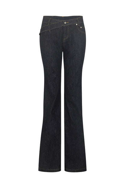 Vintage Slim Fit Flared Pants