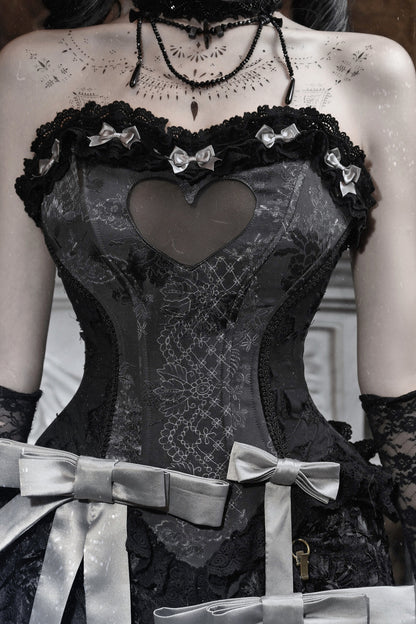 Gothic Heart Fishbone Camisole Set-Up