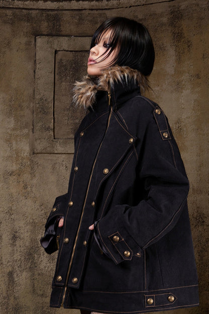 Style Mid-Length Loose Jacket