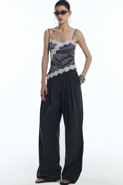 Asymmetrical Hem Lace Camisole