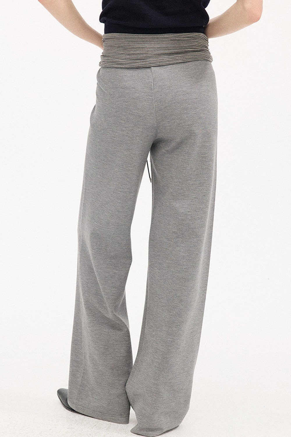 High-Waisted Slim Pants