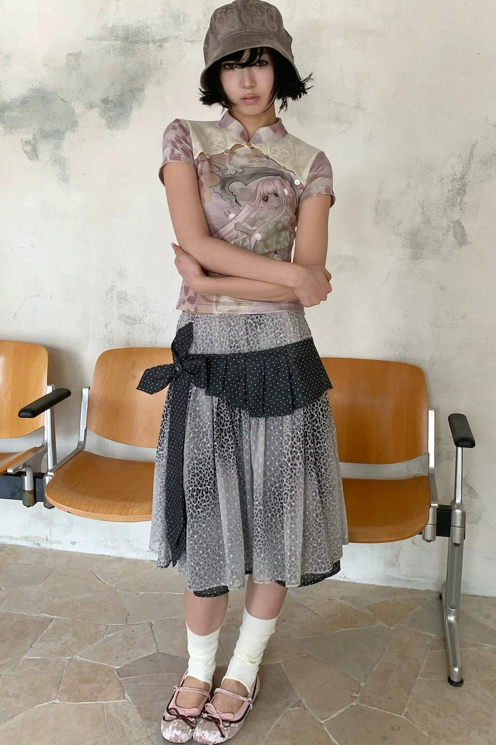 Lace Patchwork Cheongsam Top