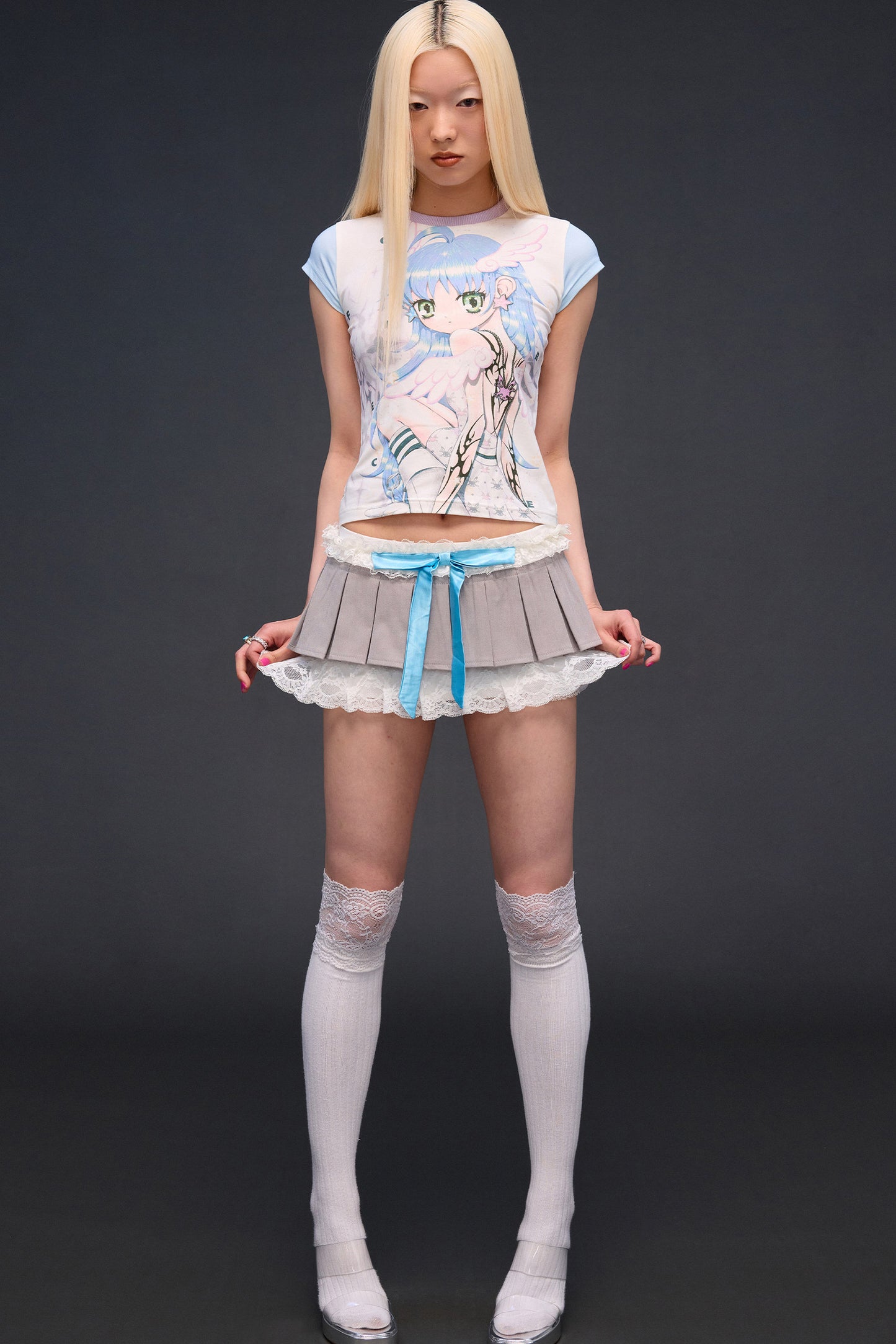Six-Winged Angel Printed Blouse