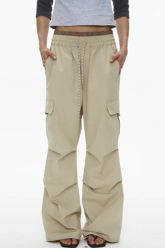 Plaid Pleated Workwear Pants
