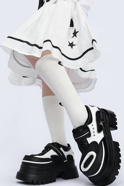 Gothic Functional Platform Leather Shoes