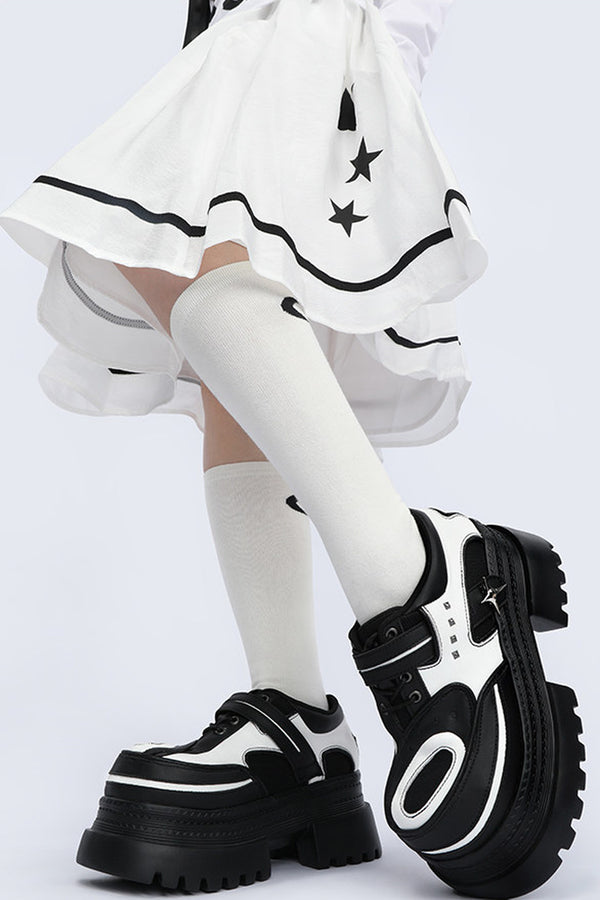 Gothic Functional Platform Leather Shoes