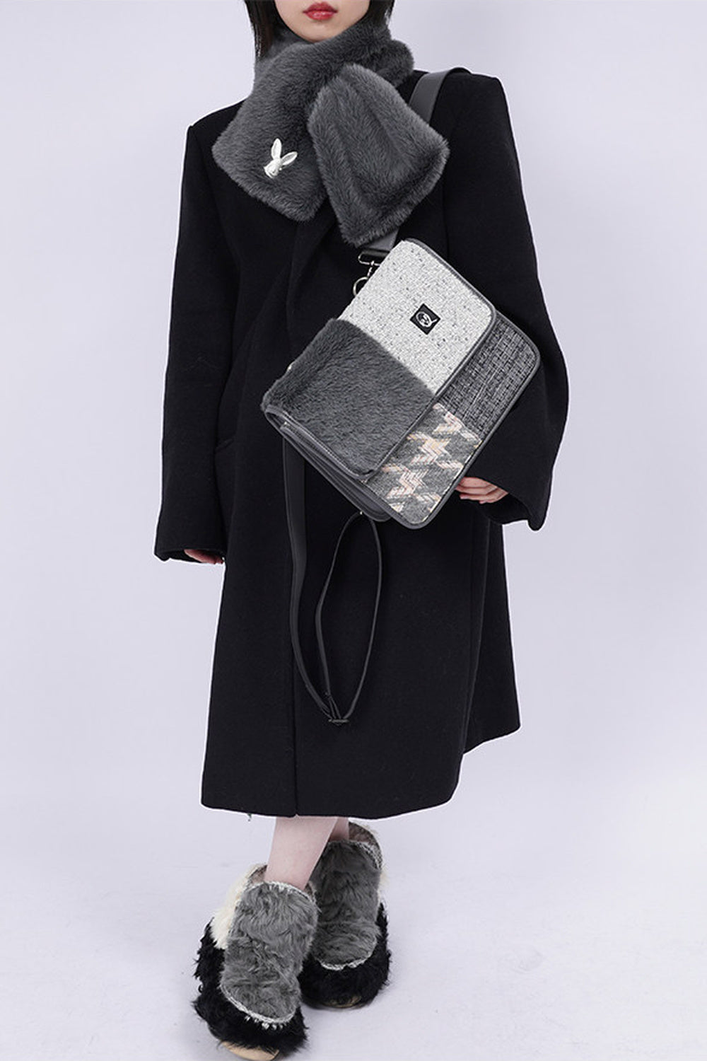 Y2K Color-Blocking Crossbody Bag