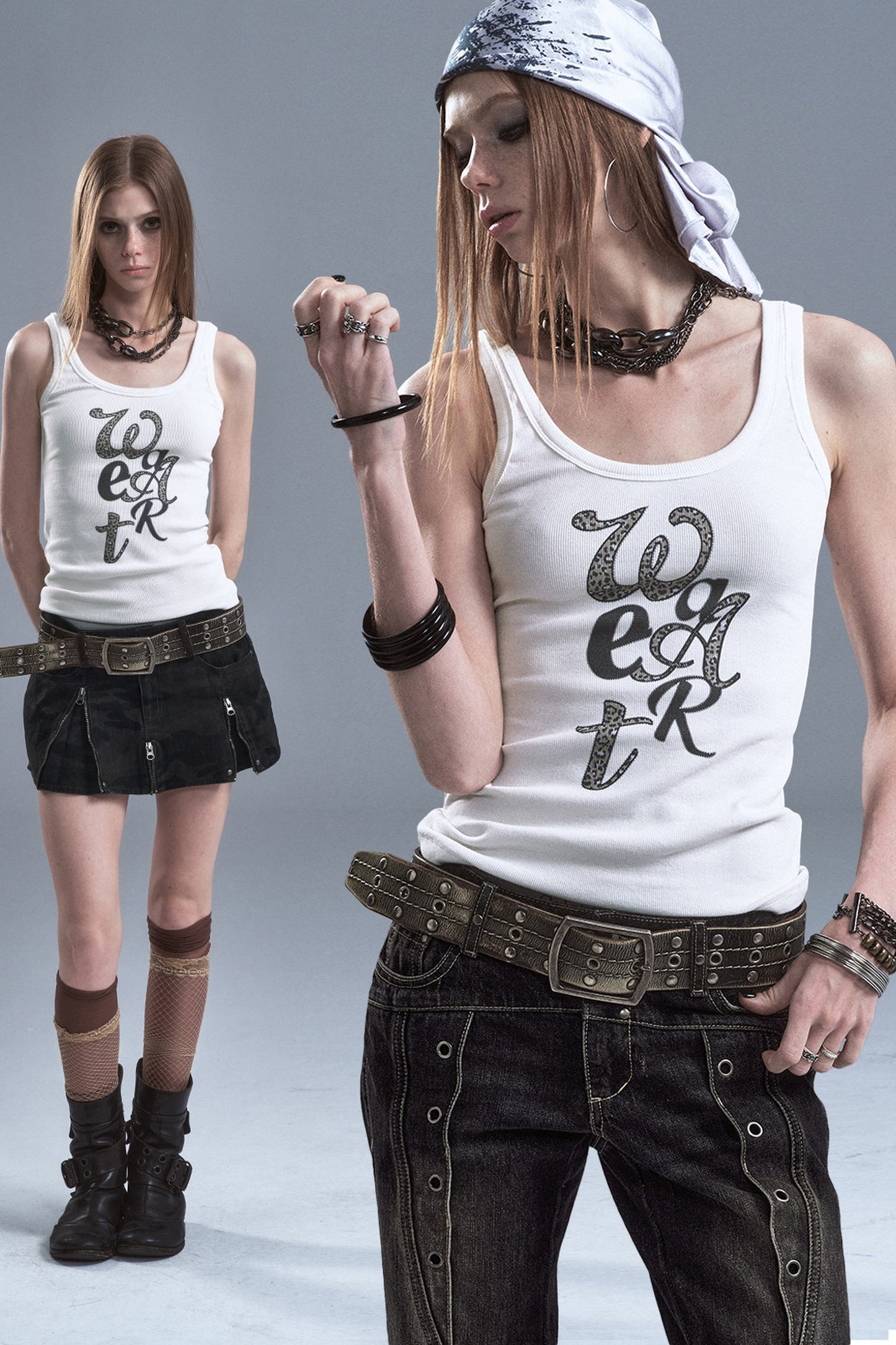 Leopardenmuster-Retro-Stretch-Tanktop