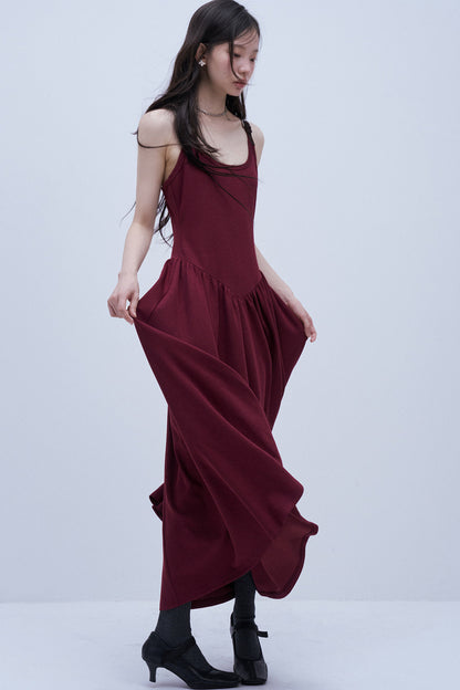 Leather Buckle Tank Dress