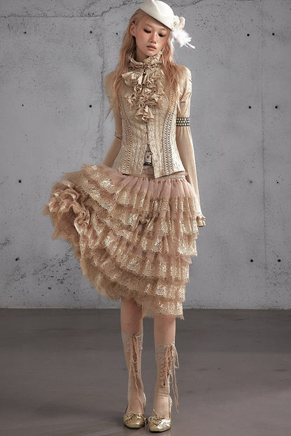 A-Line Tiered Cake Skirt