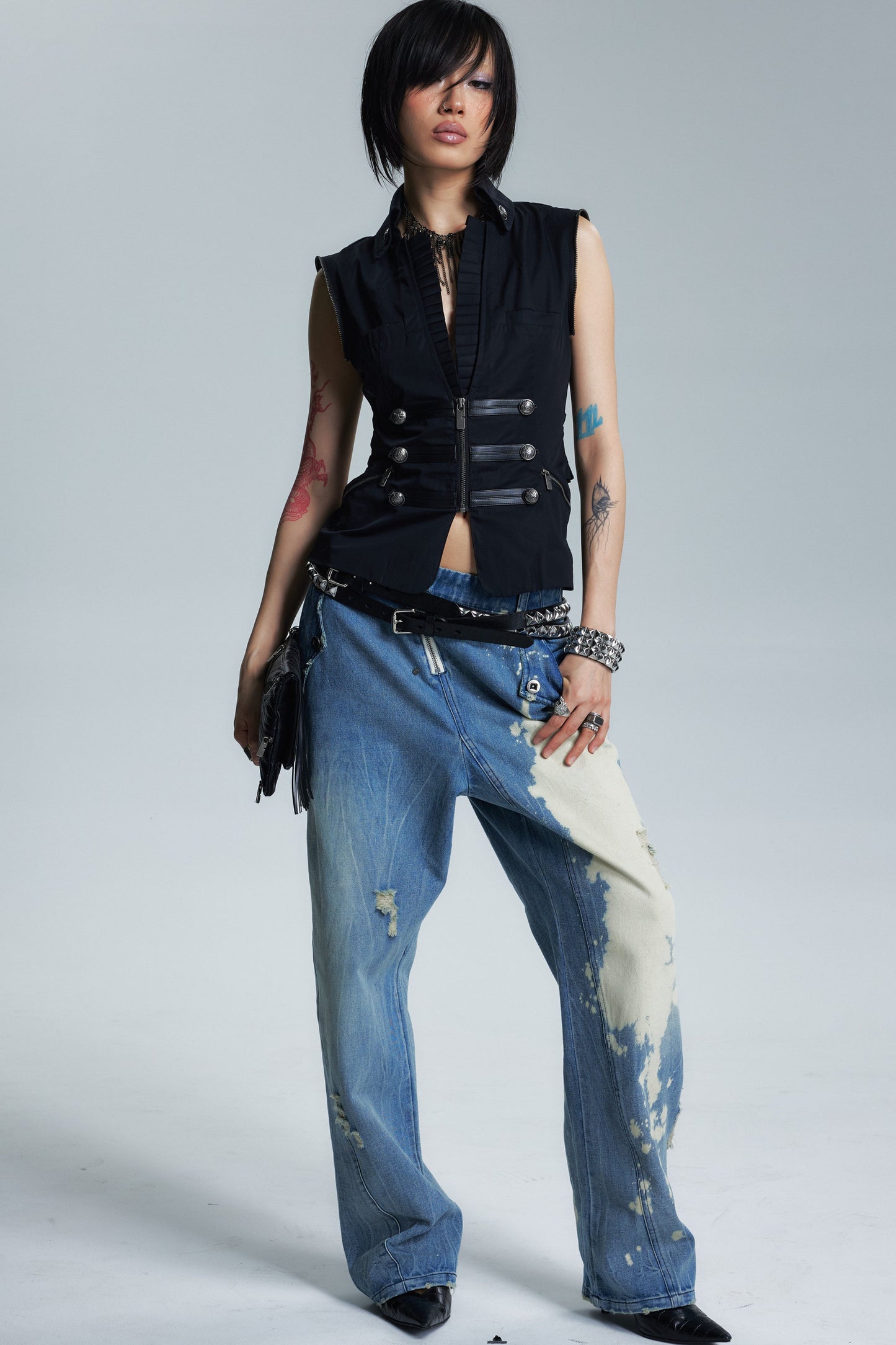 Space Lace Court Vest Jacket