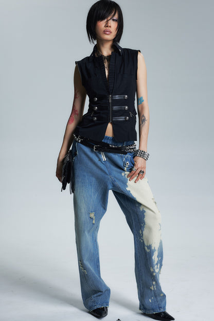 Space Lace Court Vest Jacket