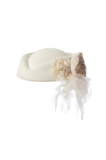 Baroque Lace Wool Beret