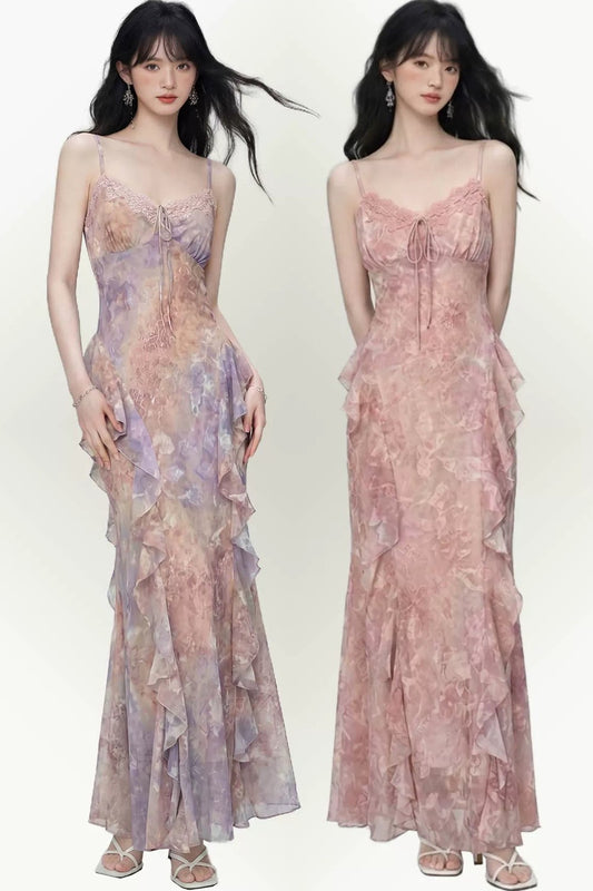 Gradient Slip Dress