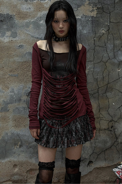 Reversible Striped Knit T-Shirt