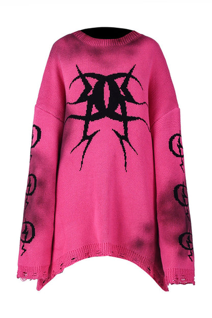 Electric Moon Graffiti Blouse