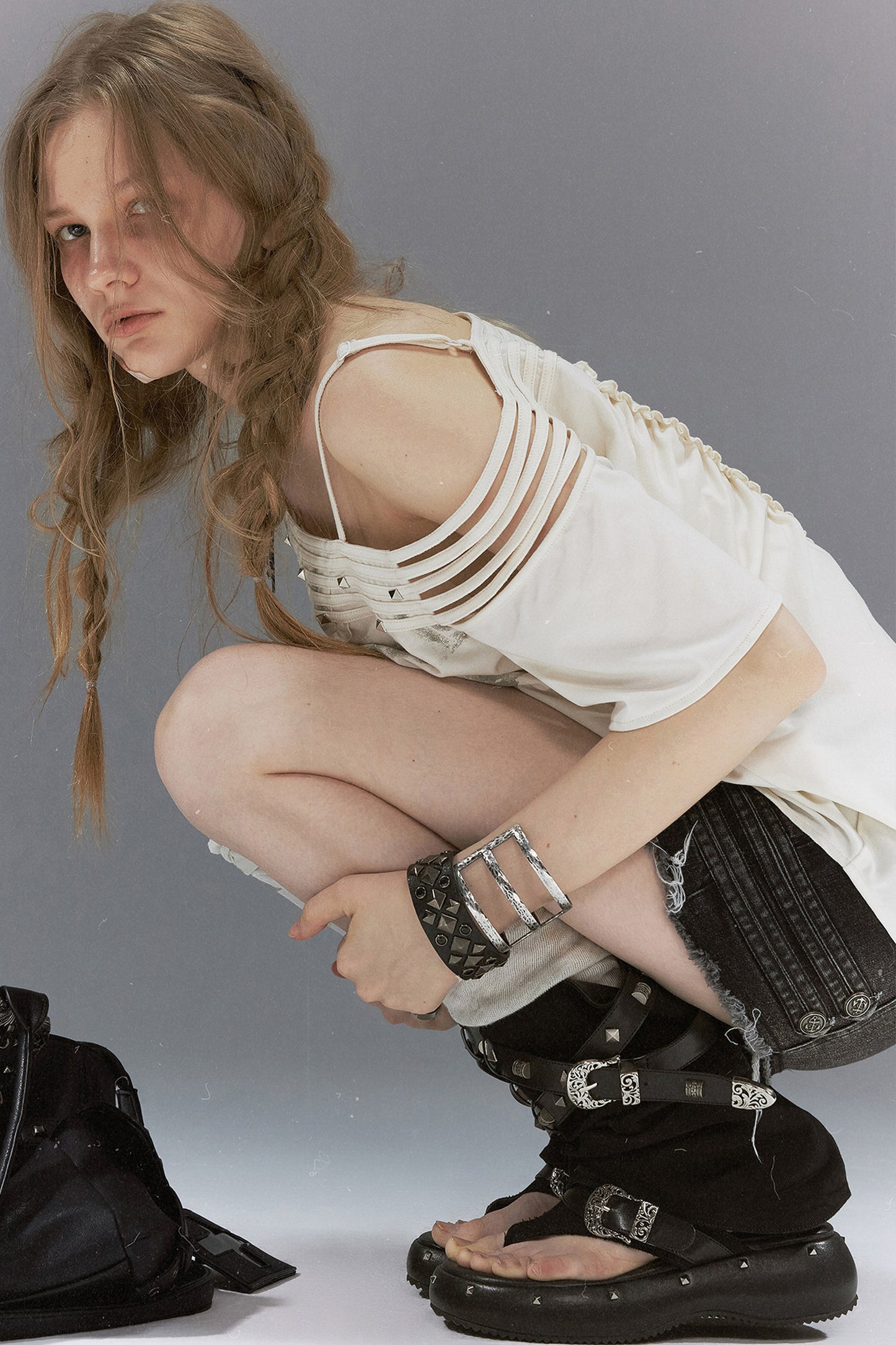 Decadent Punk Rivet Sandals