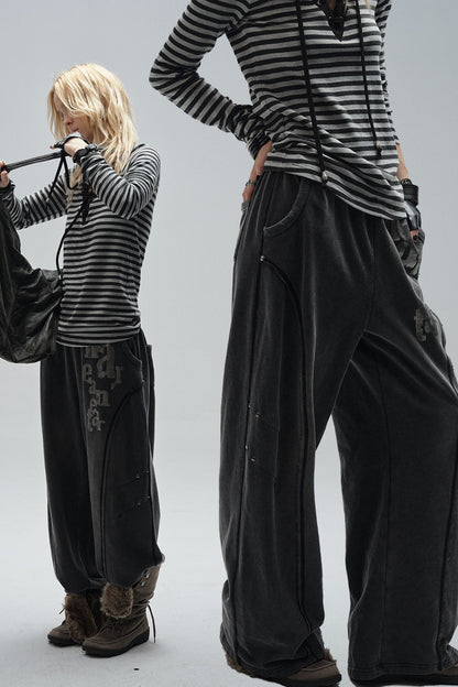 Raw Edge Retro Sweatpants