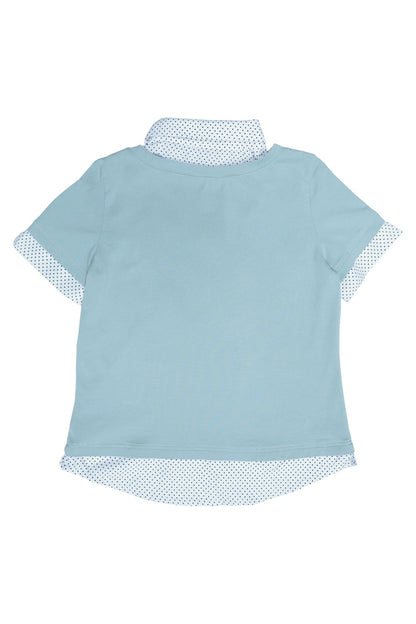 Y2K Polka Dot Fake Two-Piece Shirt