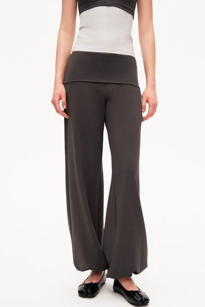 Color-Blocked High-Waisted Jogger Set-Up