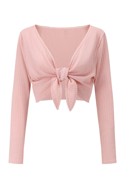Floral Printed Fishbone Camisole Dress and Pink Cardigan Set-Up