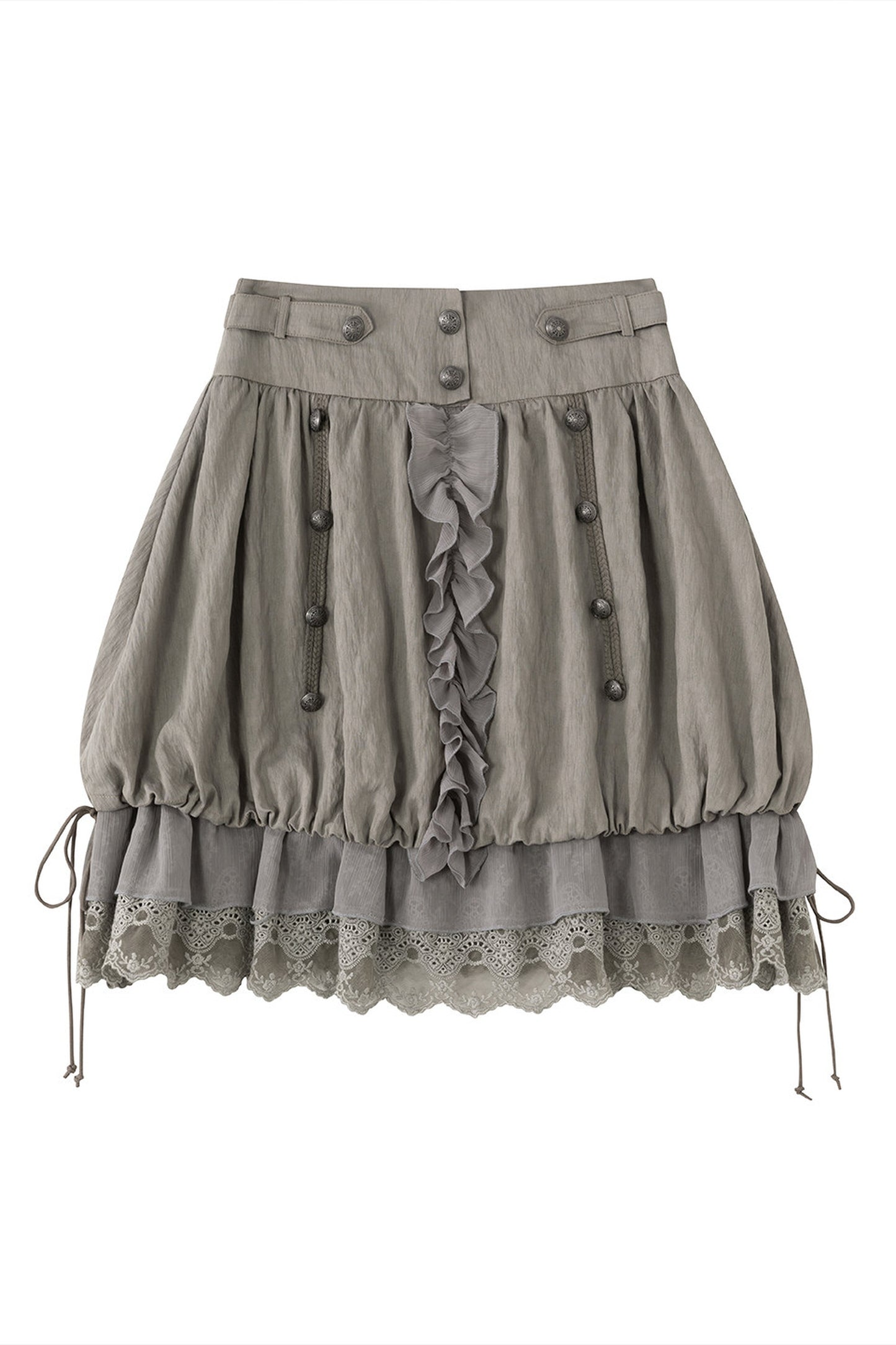 Chiffon Lace Floral Skirt