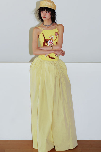 3D Embroidered Vacation Dress