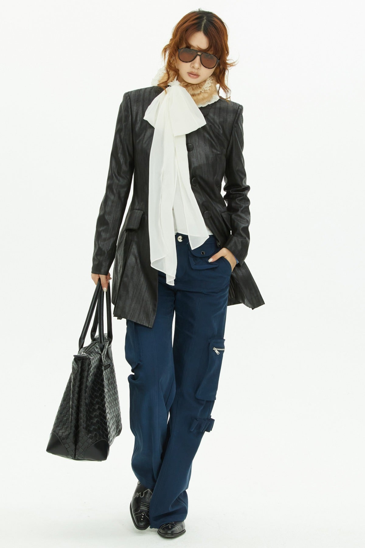 Brown A-Line Long Coat