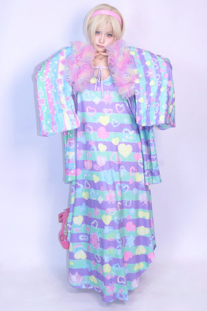 Macaron Color Spaghetti Strap Dress