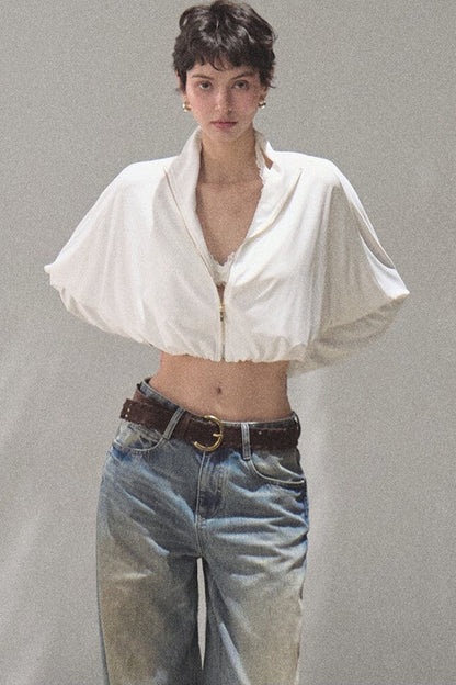 Vintage Hand-Painted Wide Leg Jeans Set