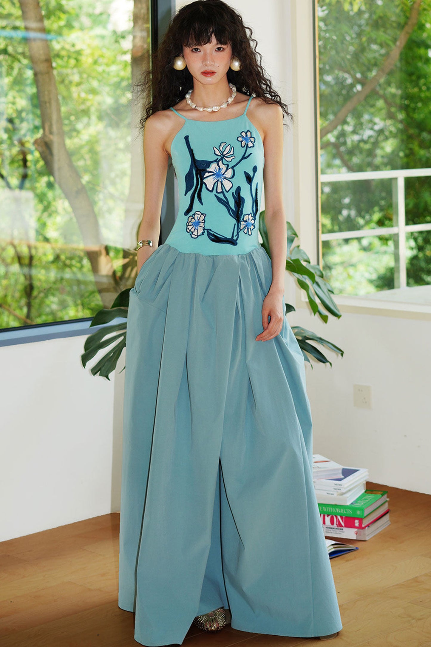 3D Embroidered Vacation Dress