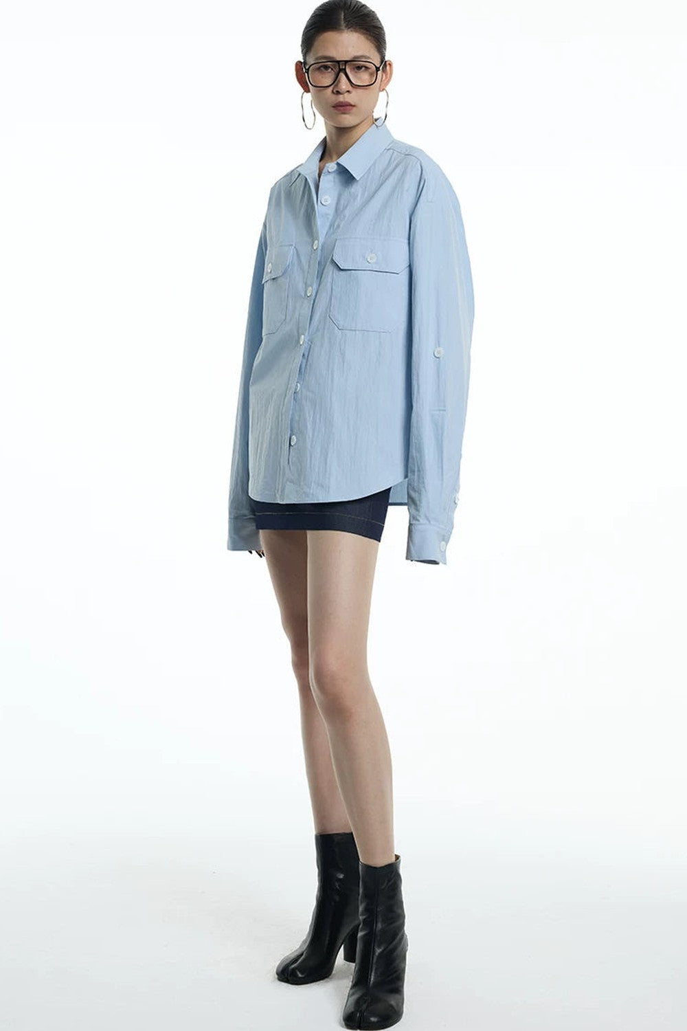 Glacier Blue Work Shirt Jacket