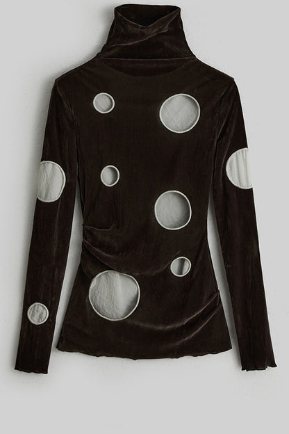 Double-Layered Hollow-Out T-Shirt