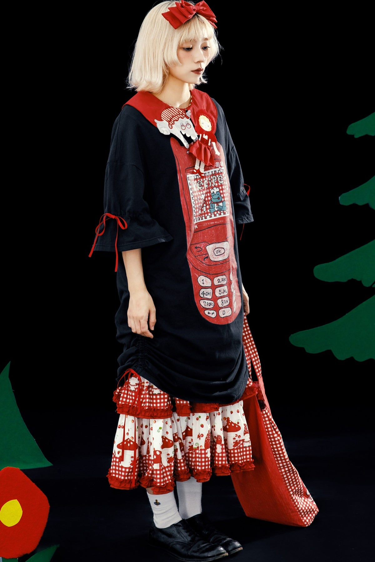 Large Mobile Phone T-Shirt Dress