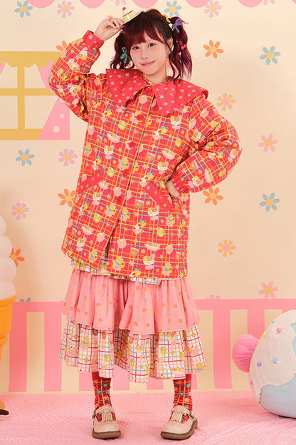 Showa Dessert Quilted Cotton Coat