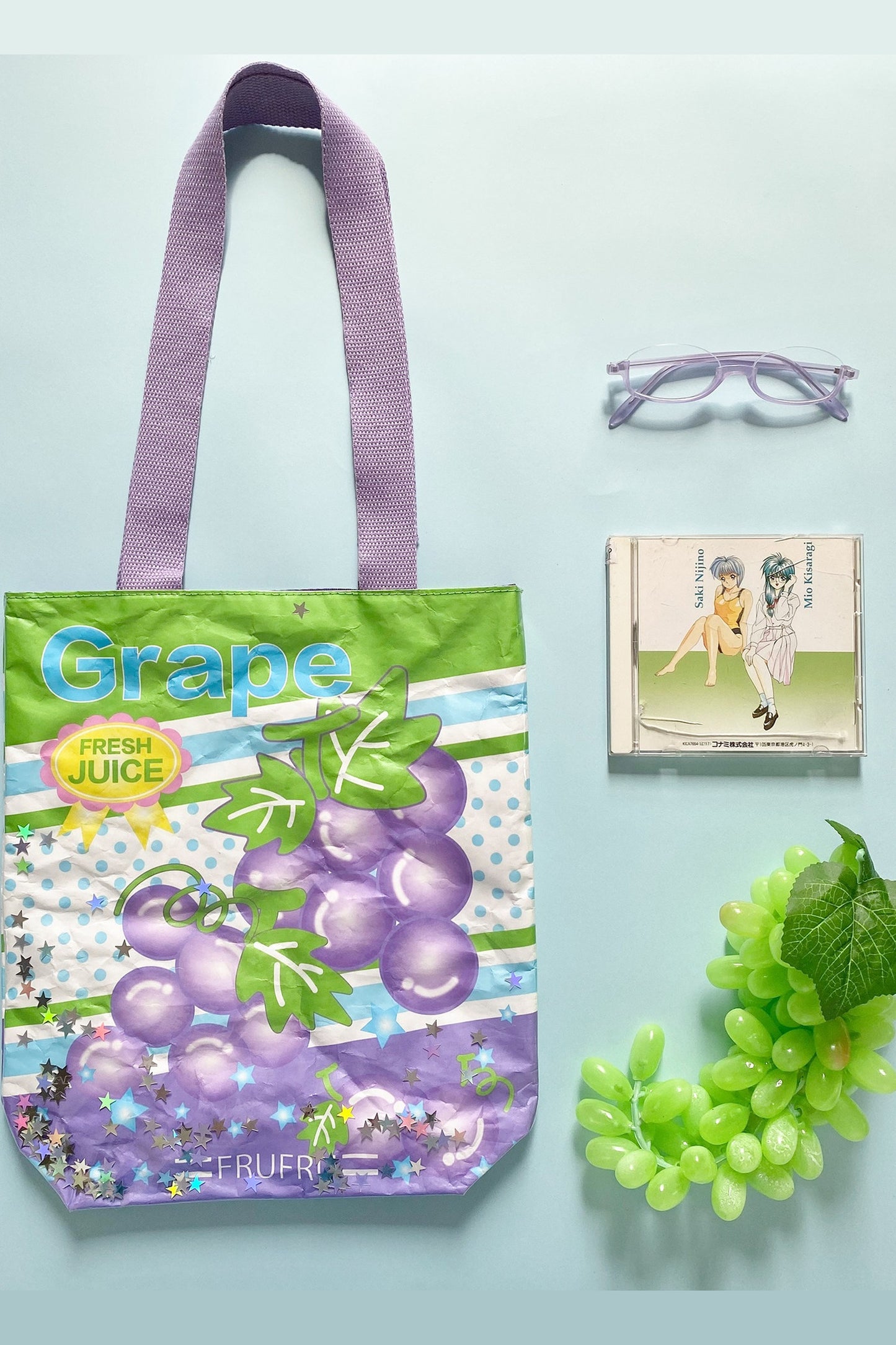 Colorful Fruit Print Shoulder Bag