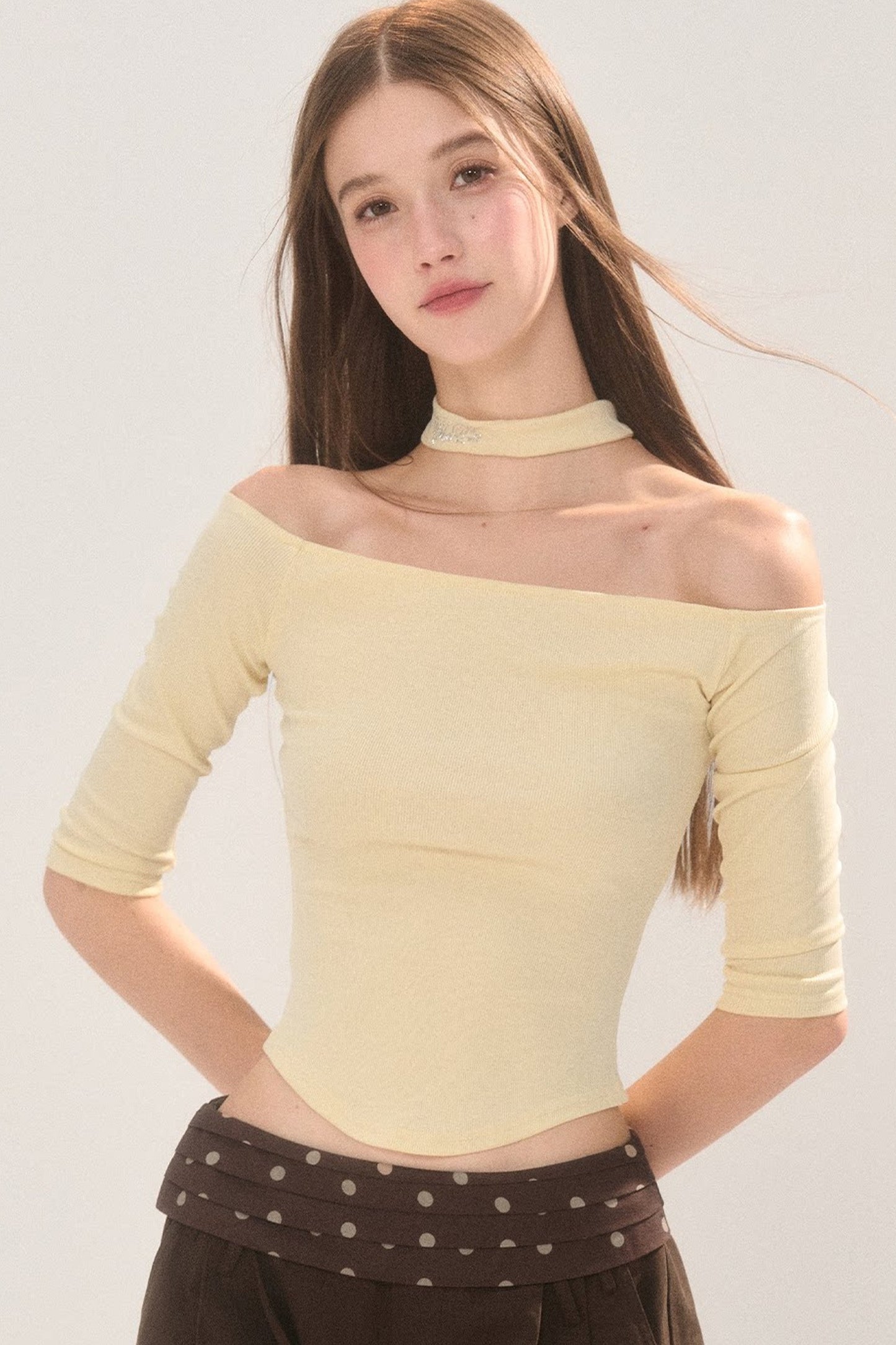 Reversible Stretch Cut-Out T-Shirt