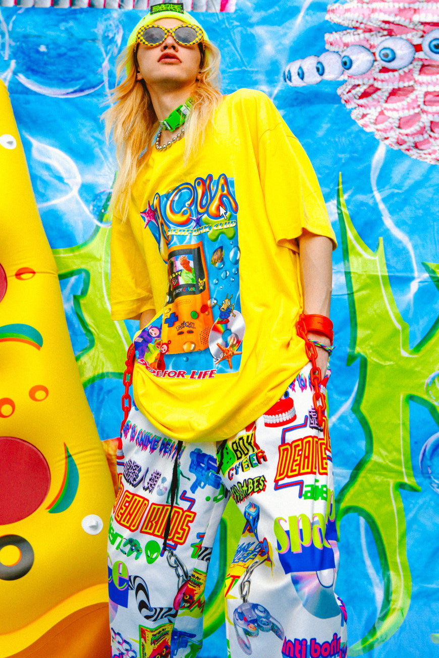 Bright Yellow Game Console Blouse