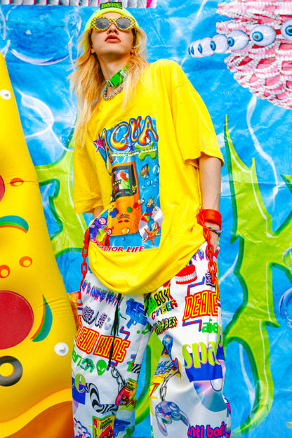 Bright Yellow Game Console Blouse