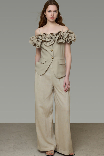 Elegant Off-Shoulder Ruffle Top