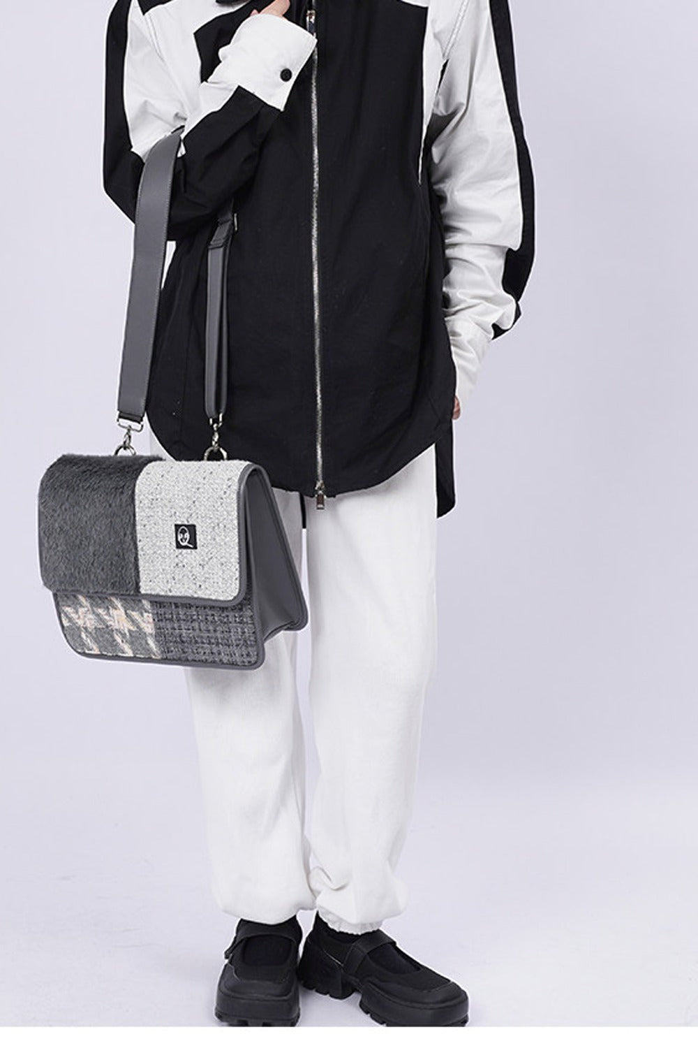 Y2K Color-Blocking Crossbody Bag